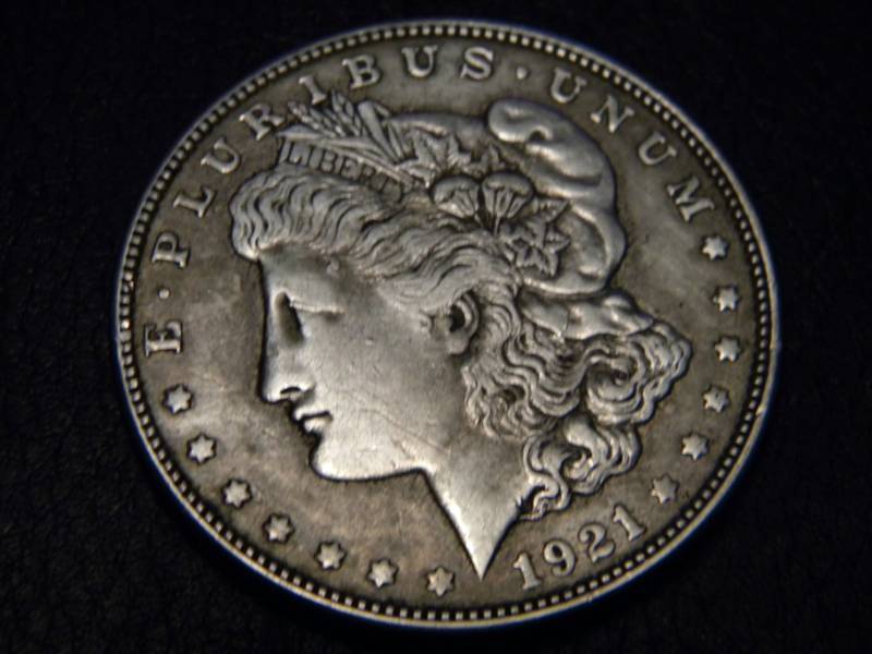 lot 13 image: 1921 D Morgan Silver Dollar