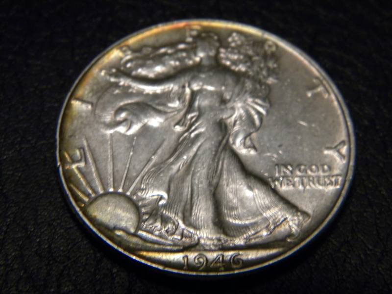 lot 31 image: 1946 Walking Liberty Silver Half Dollar