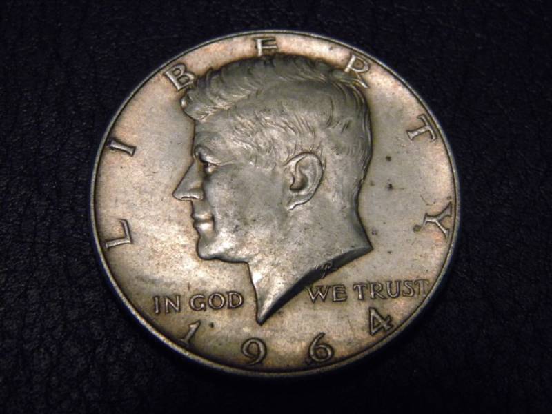 lot 43 image: 1964 D Kennedy Silver Half Dollar