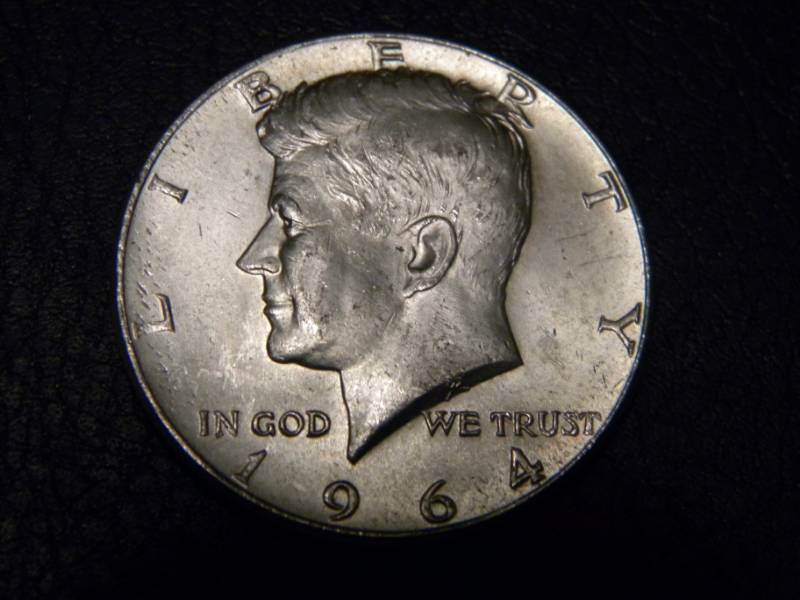 lot 44 image: 1964 Kennedy Silver Half Dollar