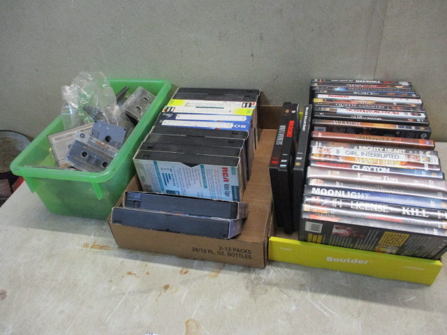 lot 12 image: Movies tapes DVDs