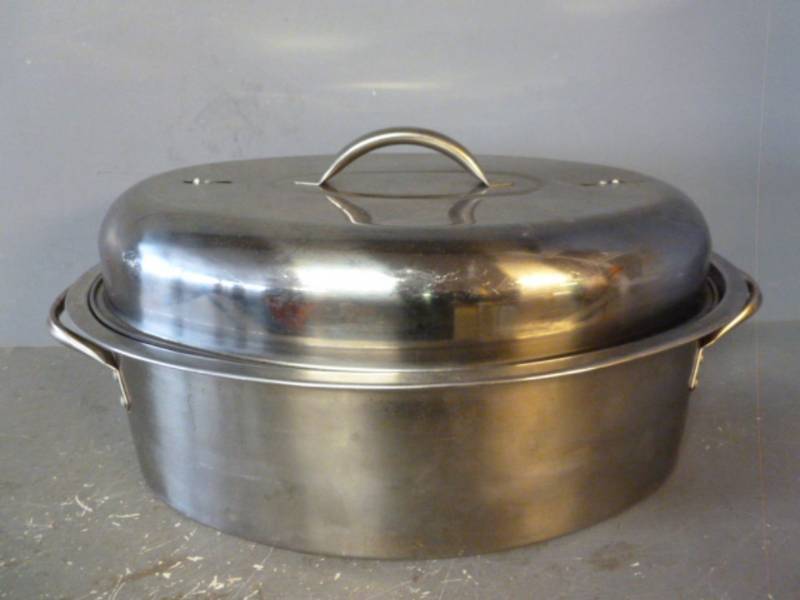lot 85 image: Stainless Steel Roaster Pan