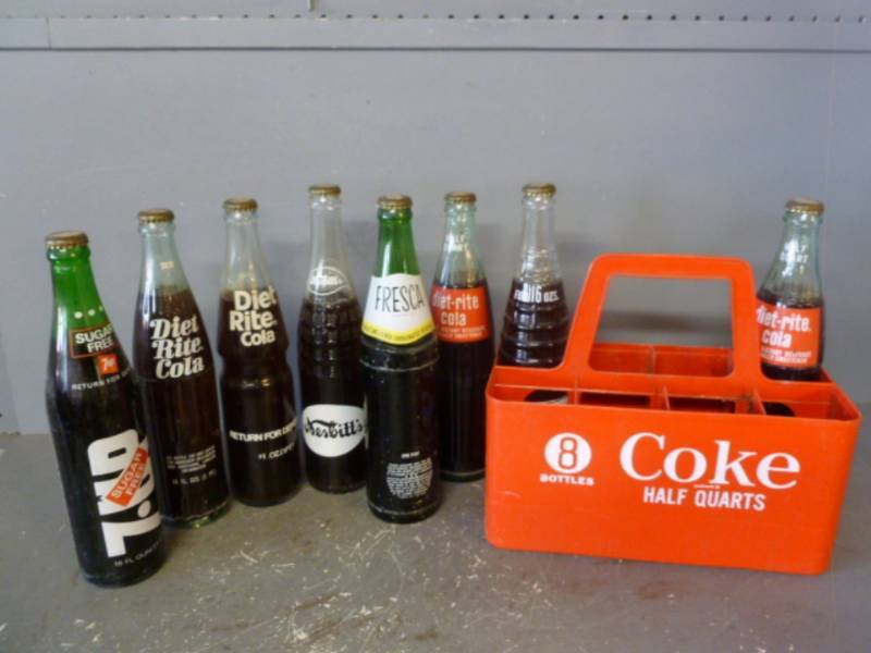 lot 142 image: Vintage Soda Bottles