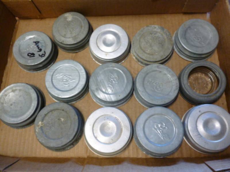 lot 228 image: Vintage Zinc Lids
