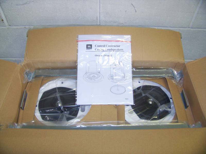 lot 44 image: (2) JBL, Control 26CT, In-Ceiling Speakers  Loudspeakers - NEW in Original, Open Box