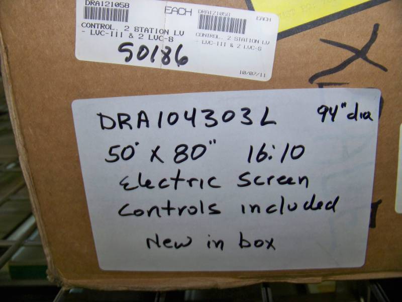 lot 68 image: Draper, ACCESSE-ILT, Electric  Powered, Projection  Movie Screen with Control  Switch - BRAND NEW in Original, Open Box