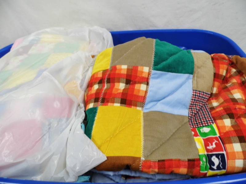 Tote of Quillts - Blankets