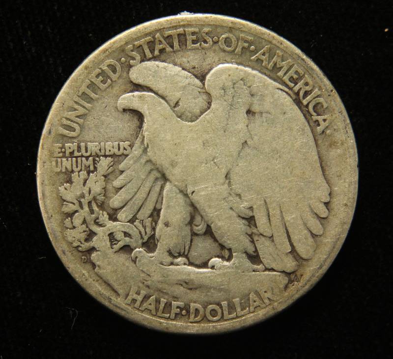 1929-D WALKING LIBERTY SILVER HALF DOLLAR