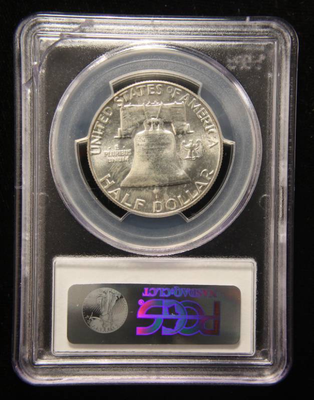 1950 FRANKLIN SILVER HALF DOLLAR MS64FBL PCGS