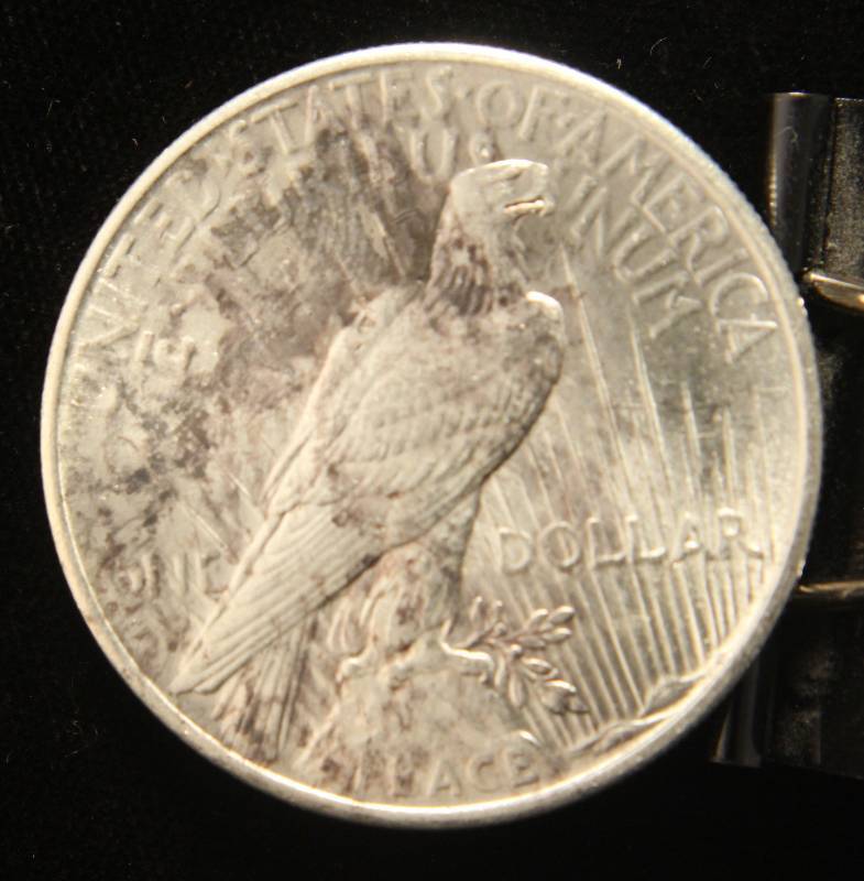 1925 PEACE SILVER DOLLAR AU58