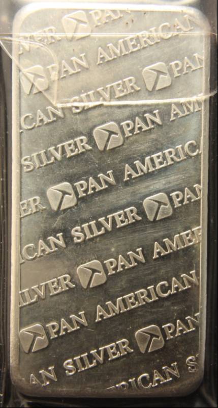 10 TROY OZ. .999 FINE SILVER PAN AMERICAN SILVER CORP