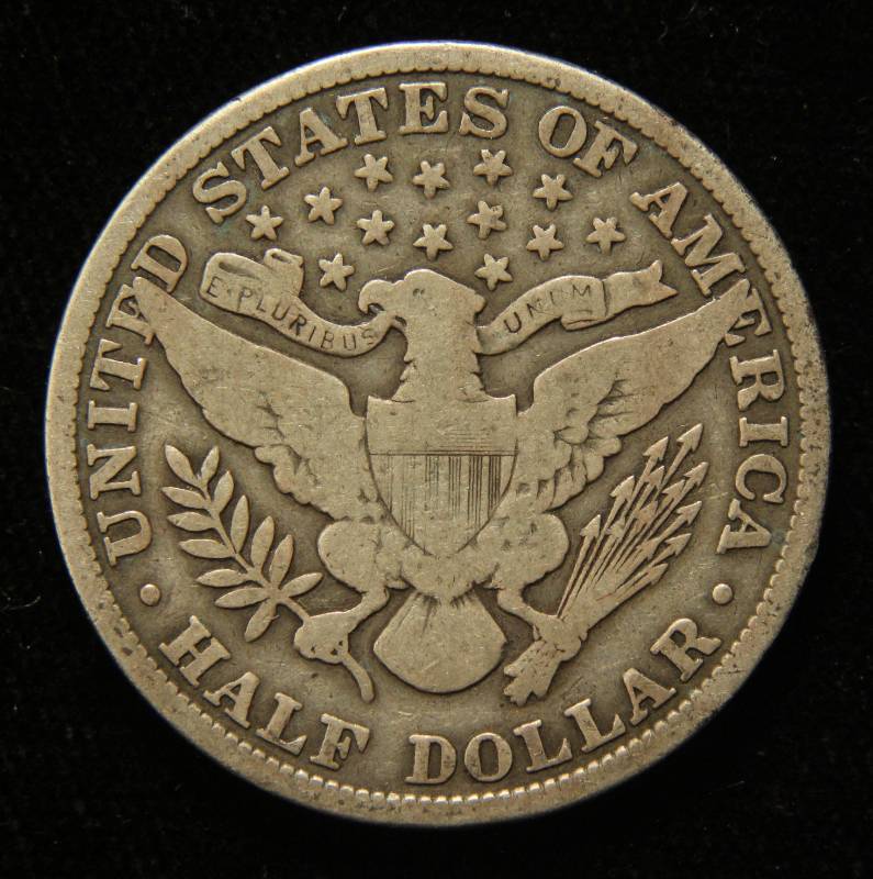 1909 BARBER SILVER HALF DOLLAR