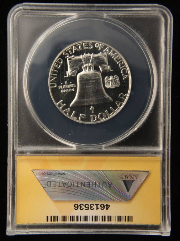 1960 PROOF FRANKLIN SILVER HALF DOLLAR PF67 ANACS HIGH GRADE COIN