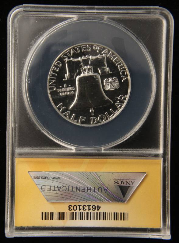 1962 PROOF FRANKLIN HALF DOLLAR PF66 OBV CAMEO ANACS
