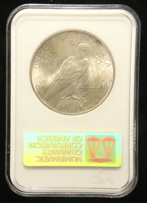 1924 PEACE SILVER DOLLAR MS63 NGC