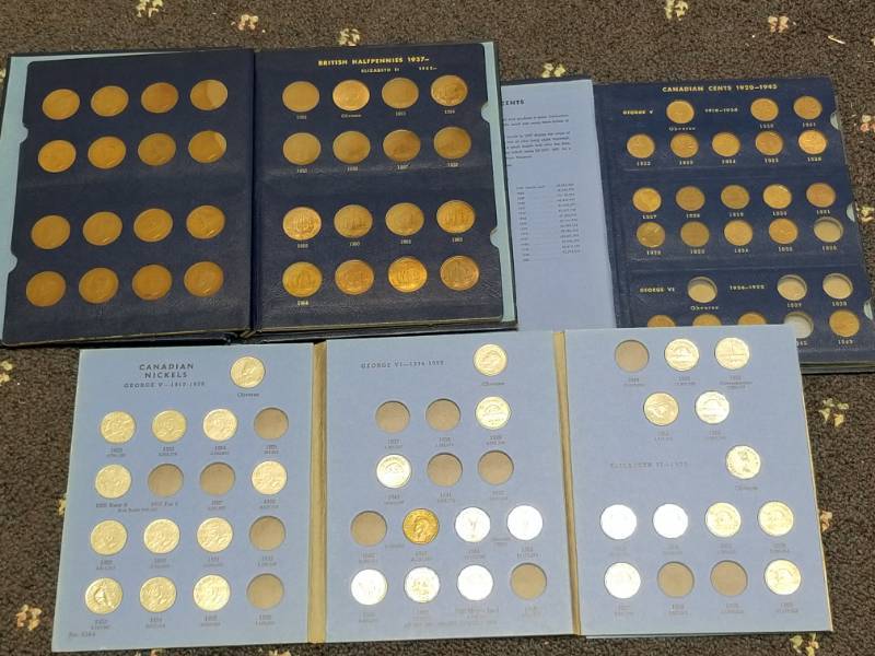 3 BOOKS OF FOREIGN COINS BRITISH & CANADIAN AS PICTURED