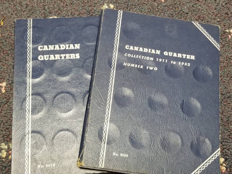 2 BOOKS OF CANADA QUARTERS 50 COINS