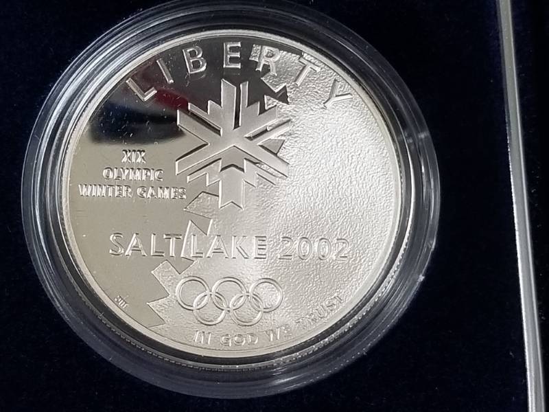 2002 PROOF SALT LAKE CITY SILVER COMMEMORATIVE