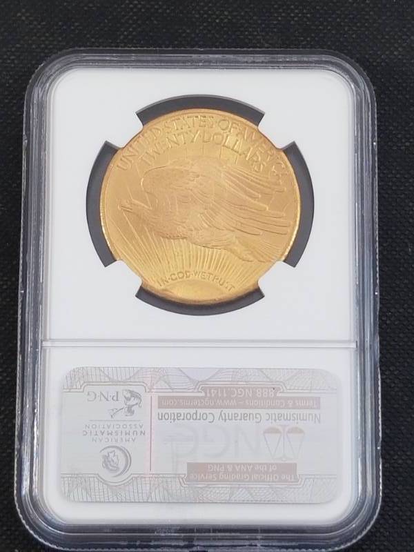 1927 US SAINT GAUDENS $20 GOLD PIECE MS65 NGC HIGH GRADE COIN