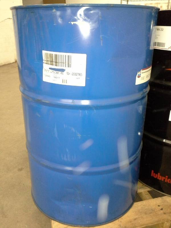 lot 12 image: One - 55 Gallon Drum of Chevron Ultra Gear Lubricant 460