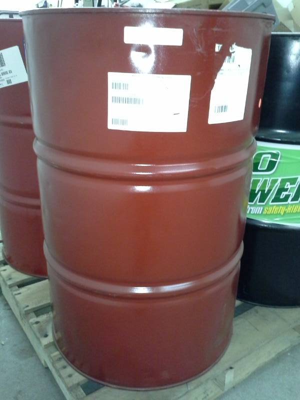 lot 23 image: One - 55 Gallon Drum of Exxon Mobil Humble AW Hydraulic Fluid ISO 68