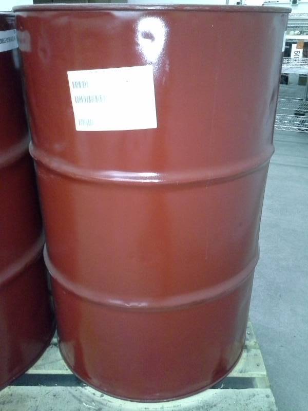 lot 27 image: One - 55 Gallon Drum of Exxon Mobil Humble AW Hydraulic Fluid ISO 68