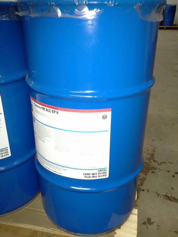 lot 38 image: 1 - 120 LB Drum of Chevron Food Machinery (FM) ALC EP 0 Grease