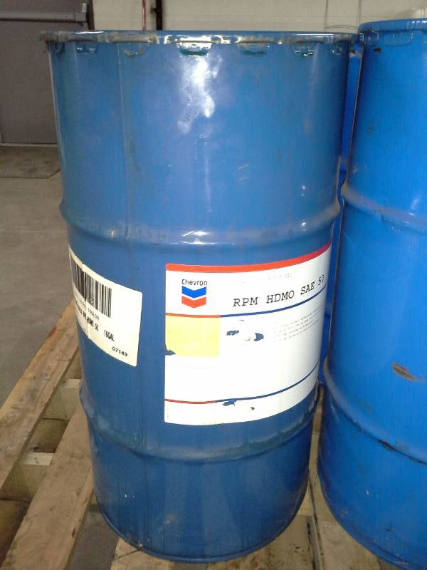lot 40 image: One - 16 Gallon Drum of Chevron RPM Heavy Duty Motor Oil 50