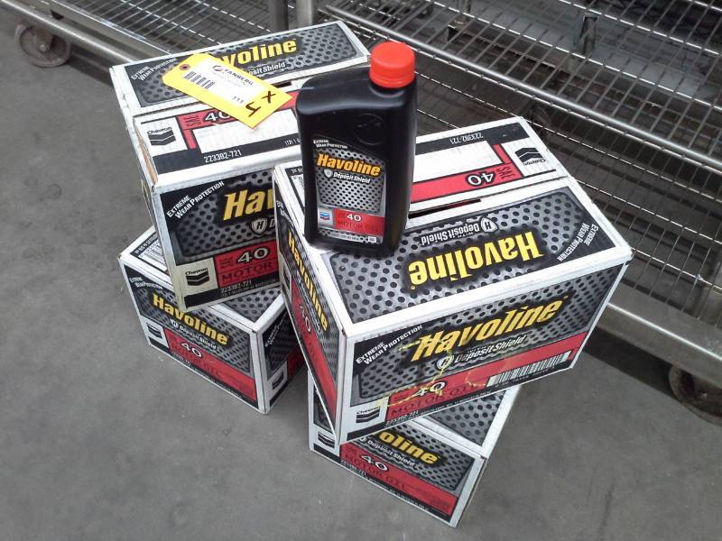 lot 111 image: 4 Cases of Havoline SAE 40 Motor Oil