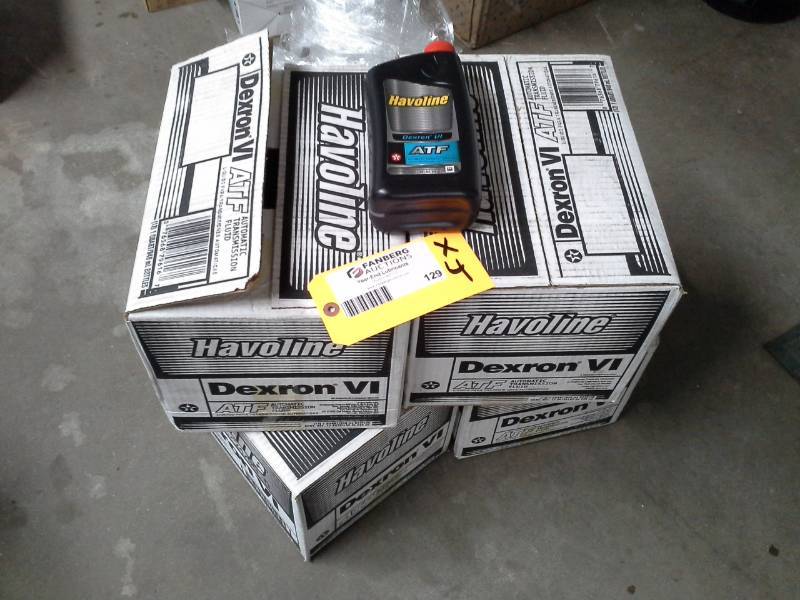 lot 129 image: 4 Cases of Chevron Havoline Automatic Transmission Fluid Dexron VI