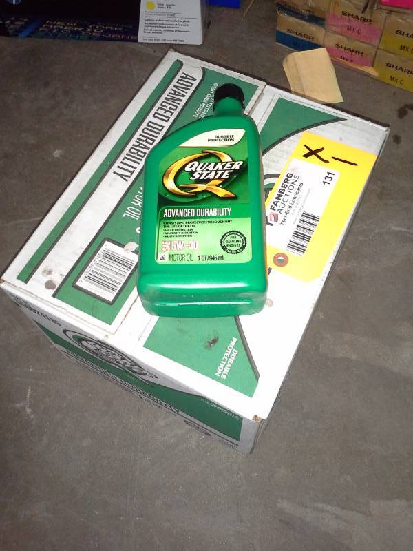 lot 131 image: 1 Case of Quaker State Peak Performance 5W-30 Motor Oil
