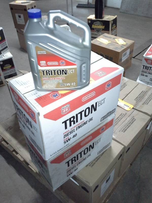 lot 151 image: 2 Cases of KendallConocco Phillips Triton Full Synthetic 5W-40 Diesel Engine Oil