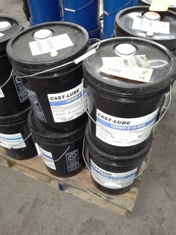 lot 170 image: 4 - 5 Gallon Pails of Castair Cast-Lube Synthetic Air Compressor Oil (Screw Compressor Oil)