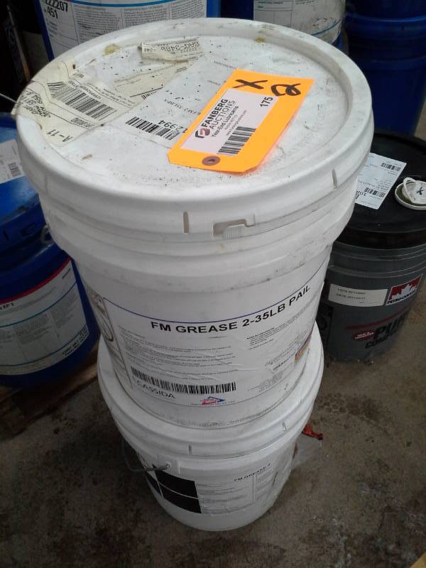 lot 175 image: 2 - 35 lbs. Pails of Fuchs Grease FM 2