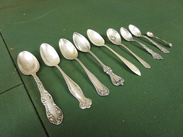 lot 835 image: STERLING SPOONS