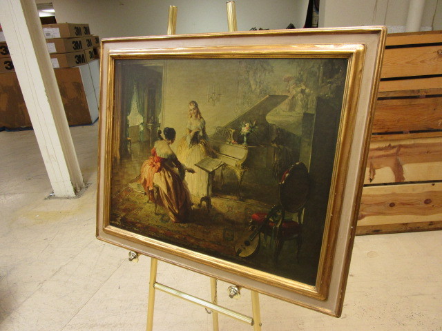 lot 842 image: FRAMED PAINTING