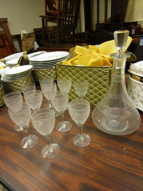lot 852 image: STEMWARE  DECANTER