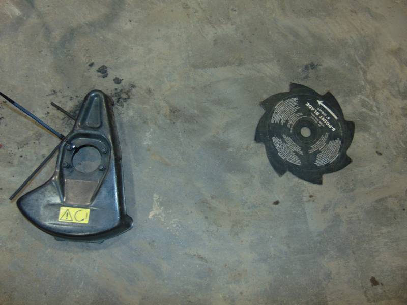 lot 11 image: Weedeater String Trimmer with Brush Blade  Model BC3100