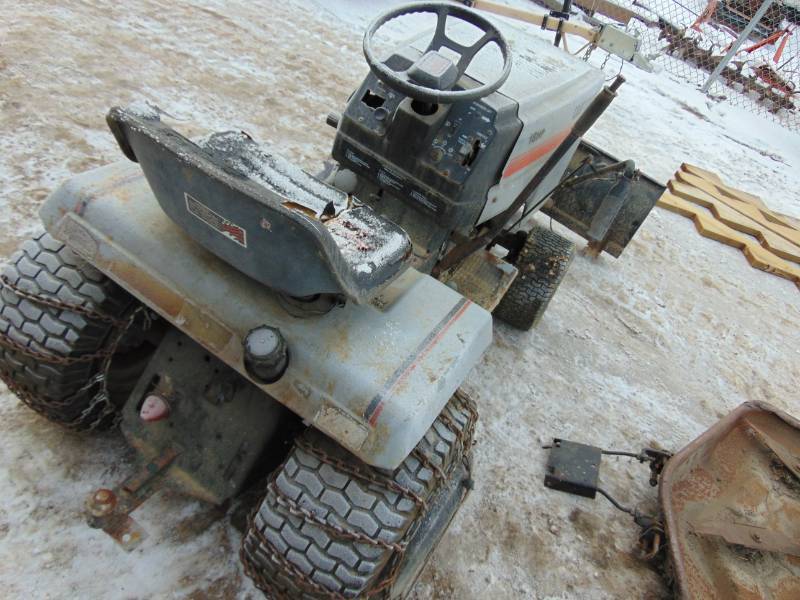 lot 50 image: Craftsman Lawn Mower With 44 Mower Deck and Snow Blade