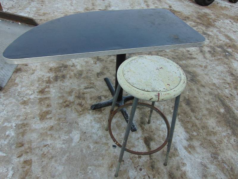 lot 55 image: Table and Stool