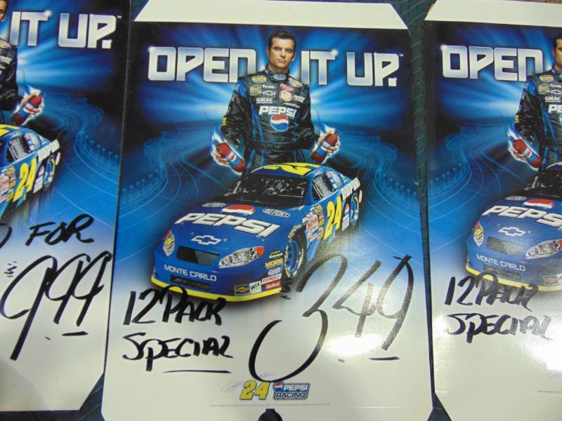 lot 86 image: Jeff Gordon Pepsi Advertising Display Posters