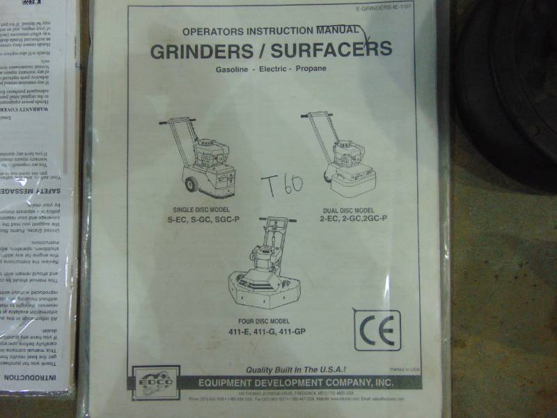 lot 126 image: Edco LP Floor Grinder