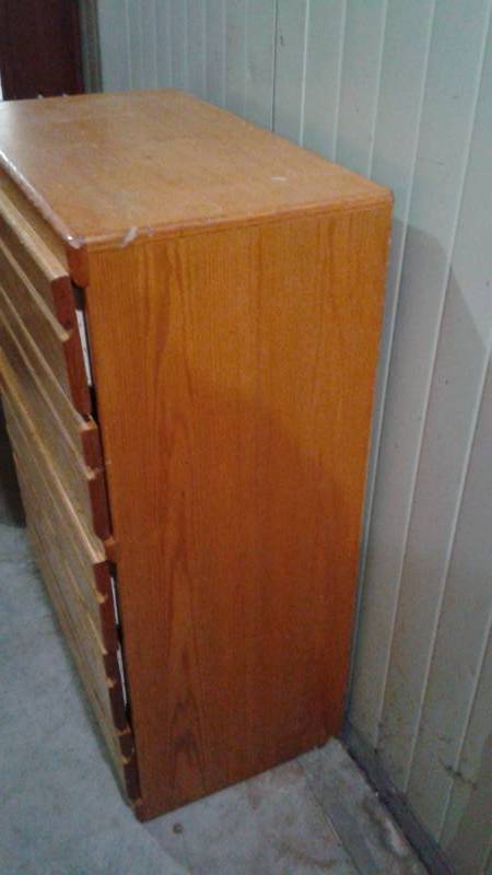 lot 1 image: Bedroom Dresser. Used, Some Wear, Marks