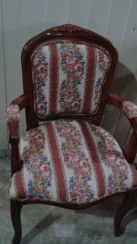 lot 8 image: Two Vintage Style Chairs, Used