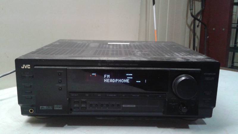 lot 12 image: JVC RX7030vbk Stereo Receiver, Powered On, Untested After That