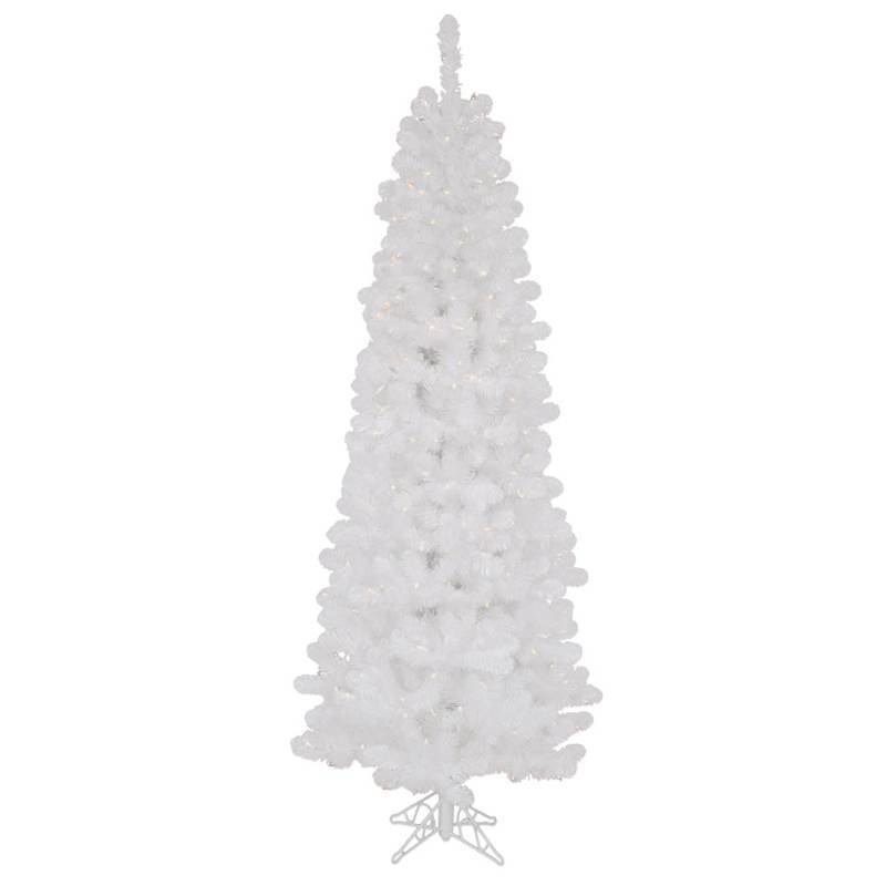 Vickerman 8.5 X 40 White Salem Pencil DuraL 450C Christmas Tree