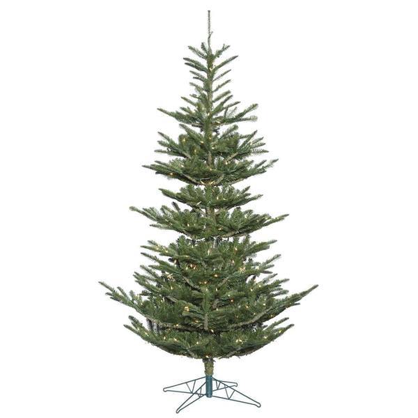 Vickerman 9 x 68 - Alberta Spruce Tree 1,438 Tips - 650 Clear Lights Christmas Tree