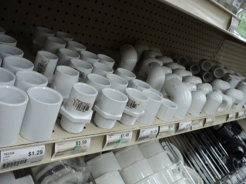 Plumbing  PVC misc. adapter, elbow...