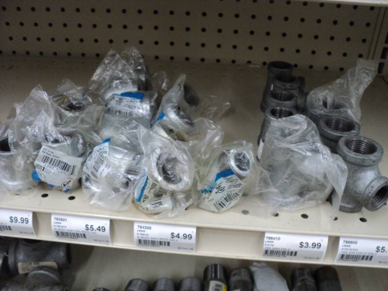 Plumbing  Galvanized Elbows and Te...