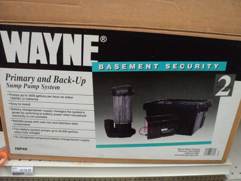 1- Wayne Primary and Back Up Sump P...